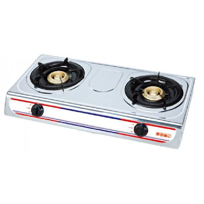 SP-GC203 Double Burner Stainless Steel Gas Cooker